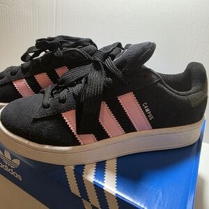 Adidas Campus Shoes in Black and Pink